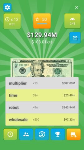 Money Clicker Game для Android — скриншот 4