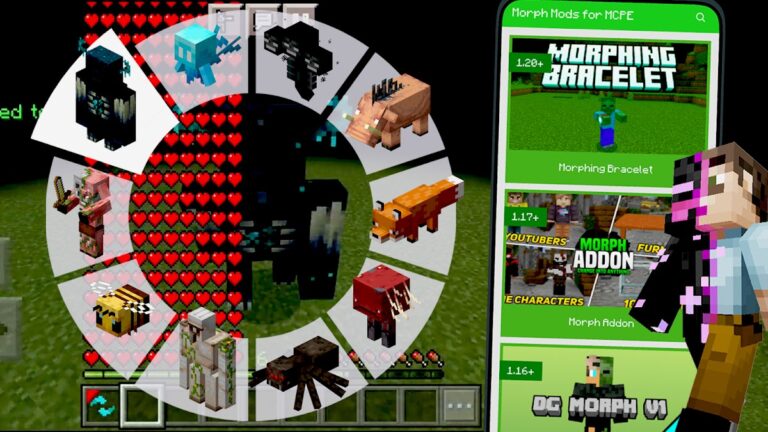 Morph Mod for Minecraft PE для Android — скриншот 5