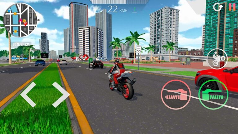 Motorcycle Real Simulator для Android — скриншот 4