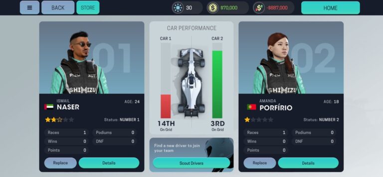 Motorsport Manager Mobile 3 — скриншот 1