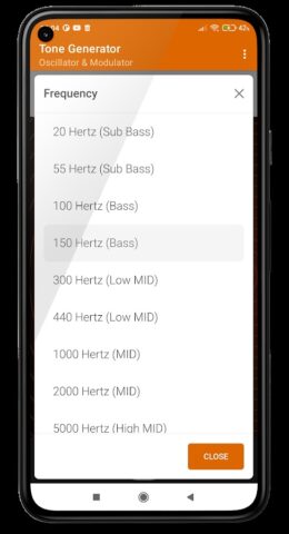 Multi-Frequency Tone Generator для Android — скриншот 3