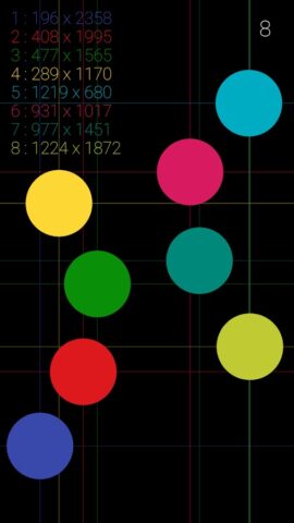 MultiTouch Test для Android — скриншот 3
