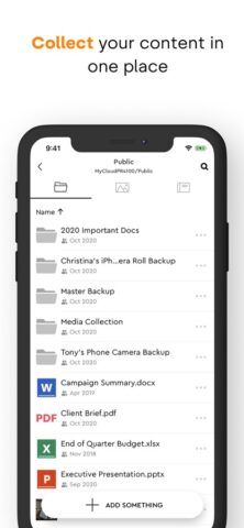 My Cloud OS 5 для iOS — скриншот 2