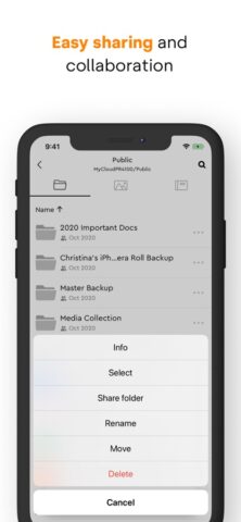My Cloud OS 5 для iOS — скриншот 3