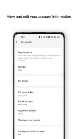 Account Center для Android — скриншот 3