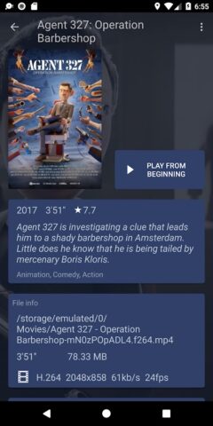 Nova Video Player для Android — скриншот 3