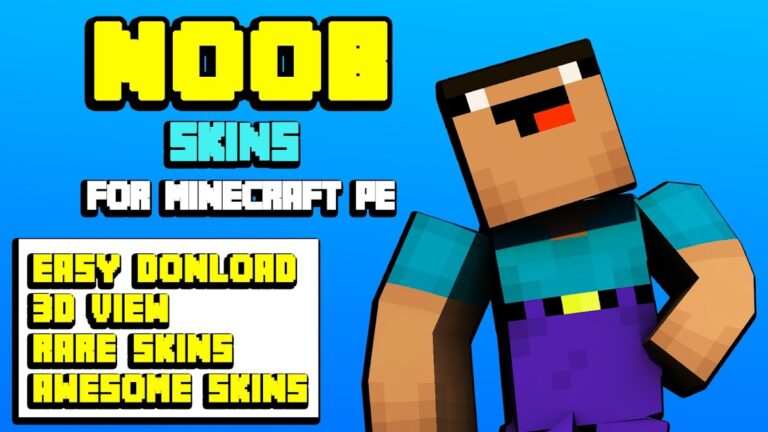Noob Skins For Minecraft PE для Android — скриншот 1