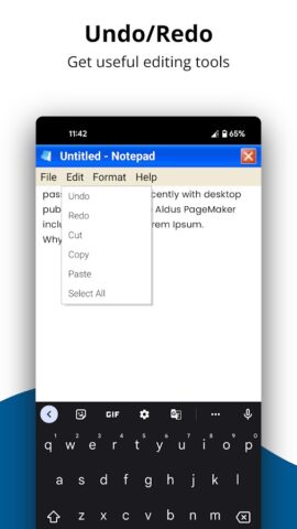 Notepad Classic — Win XP для Android — скриншот 3