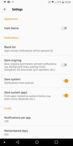 Архив уведомлений / история для Android — скриншот 3