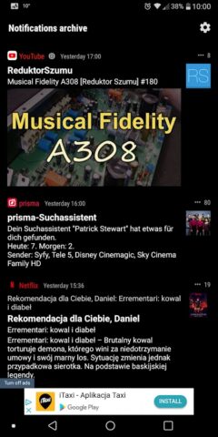 Архив уведомлений / история для Android — скриншот 5