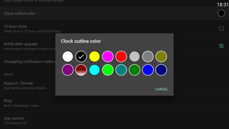 OnScreenClock для Android — скриншот 5