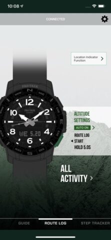 PRO TREK Connected для iOS — скриншот 1