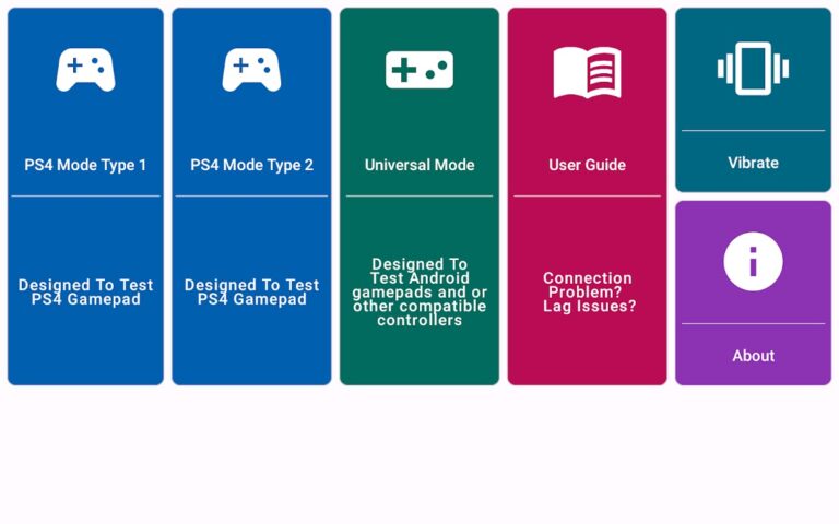 PS4 controller Tester для Android — скриншот 5