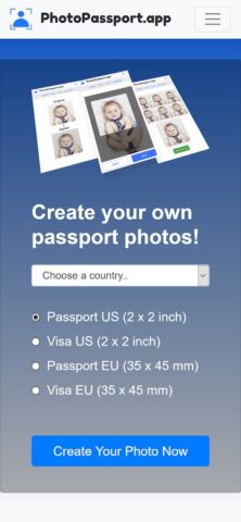 PhotoPassport Генератор для Android — скриншот 1