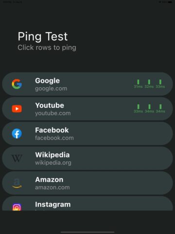 Ping Test+ для iOS — скриншот 1