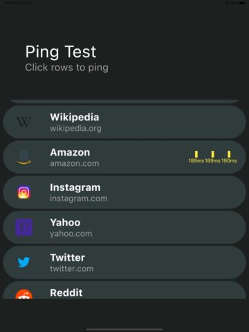 Ping Test+ для iOS — скриншот 2