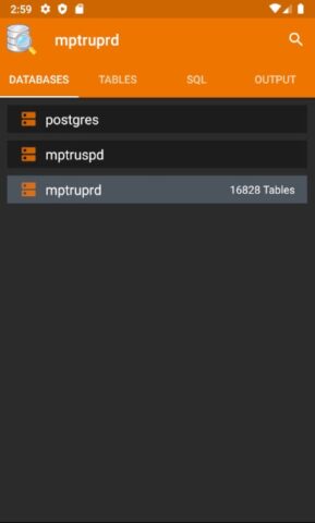 Postgres Client для Android — скриншот 3