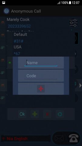 анонимный звонок для Android — скриншот 4