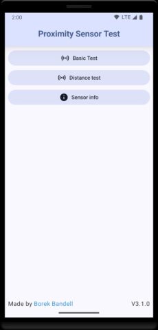 Proximity sensor test/check для Android — скриншот 1