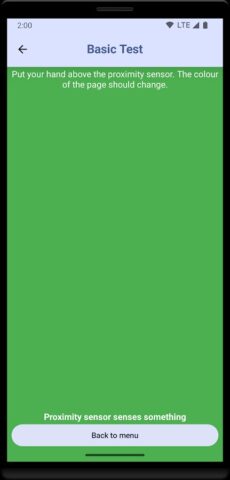 Proximity sensor test/check для Android — скриншот 3