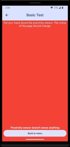 Proximity sensor test/check для Android — скриншот 4
