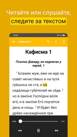 Псалтирь для Android — скриншот 1