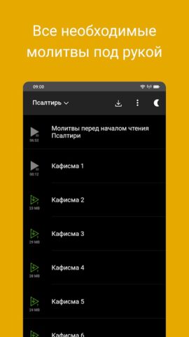 Псалтирь для Android — скриншот 3