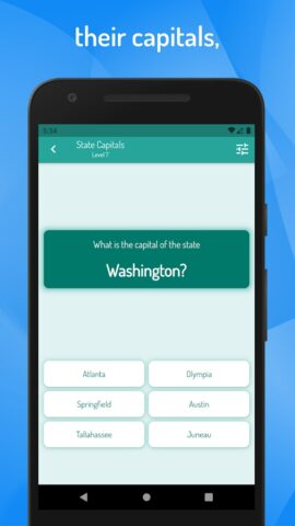 Викторина США — Штаты и города для Android — скриншот 2
