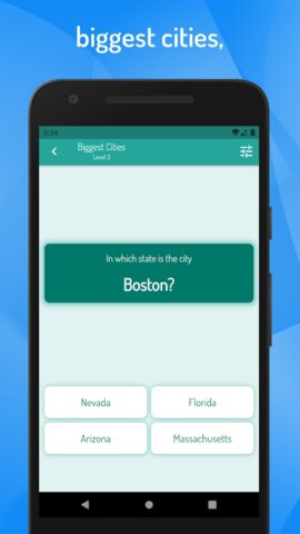 Викторина США — Штаты и города для Android — скриншот 3