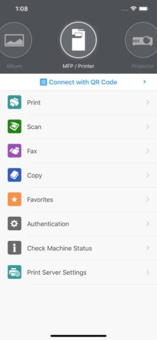 RICOH Smart Device Connector для iOS — скриншот 1