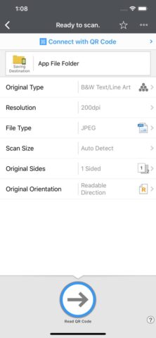 RICOH Smart Device Connector для iOS — скриншот 2