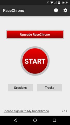 RaceChrono для Android — скриншот 1