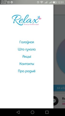 Радио Релакс Беларусь для Android — скриншот 2