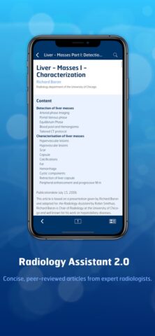 Radiology Assistant 2.0 для iOS — скриншот 1