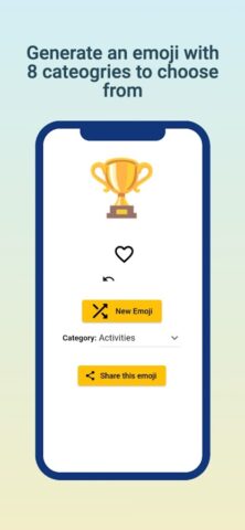 Random Emoji Generator для Android — скриншот 3