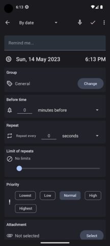 Reminder для Android — скриншот 5