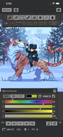Resprite: студия пиксель-арта для iOS — скриншот 4