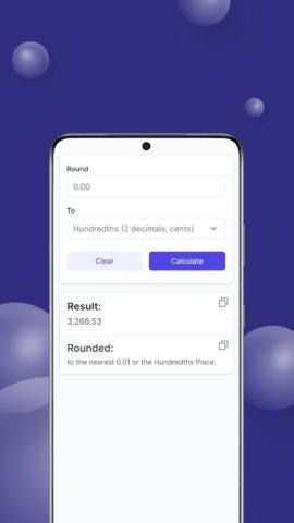 Калькулятор округления чисел для Android — скриншот 1