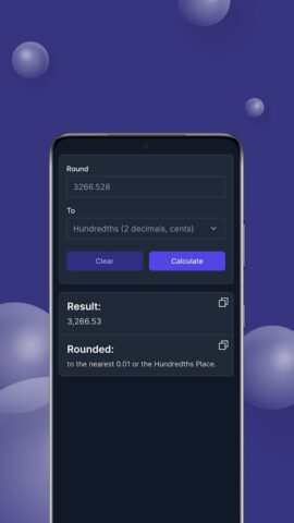 Калькулятор округления чисел для Android — скриншот 2