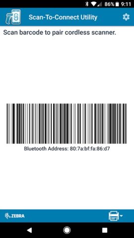 Scan-To-Connect (STC) Utility для Android — скриншот 1