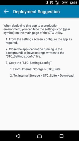 Scan-To-Connect (STC) Utility для Android — скриншот 3