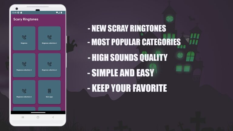 Tonuri de apel înfricoșătoare для Android — скриншот 1