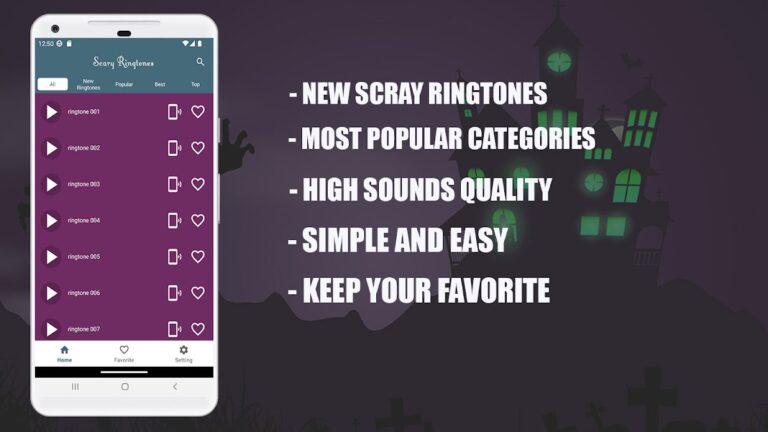 Tonuri de apel înfricoșătoare для Android — скриншот 2