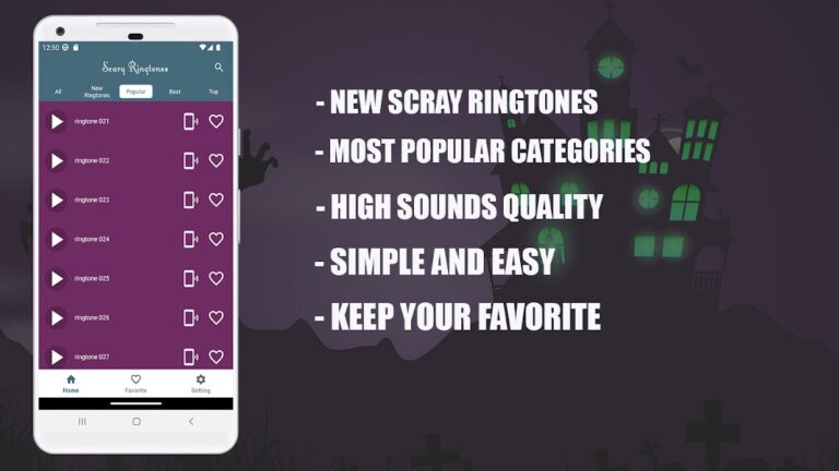 Tonuri de apel înfricoșătoare для Android — скриншот 3