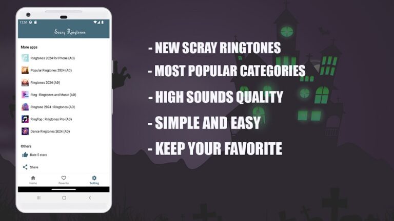 Tonuri de apel înfricoșătoare для Android — скриншот 4