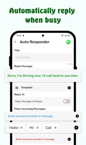 бизнеса Планировщик сообщений для Android — скриншот 2