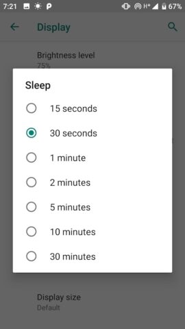 Экран включен для Android — скриншот 3