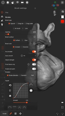 Sculpt+ для Android — скриншот 3