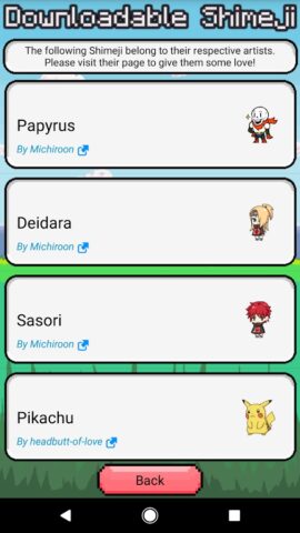 Shimeji для Android — скриншот 2