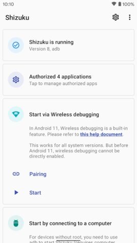 Shizuku для Android — скриншот 1